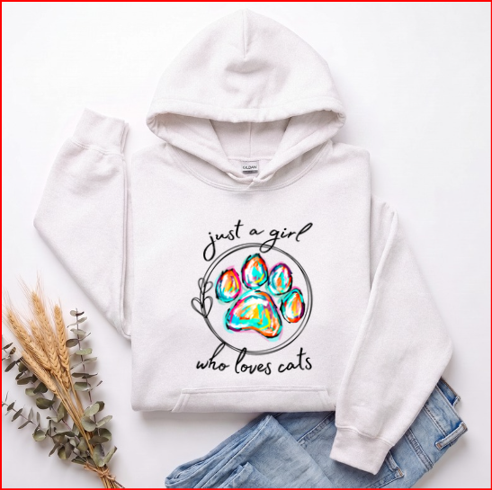 Just a Girl who loves Cats Hoodie