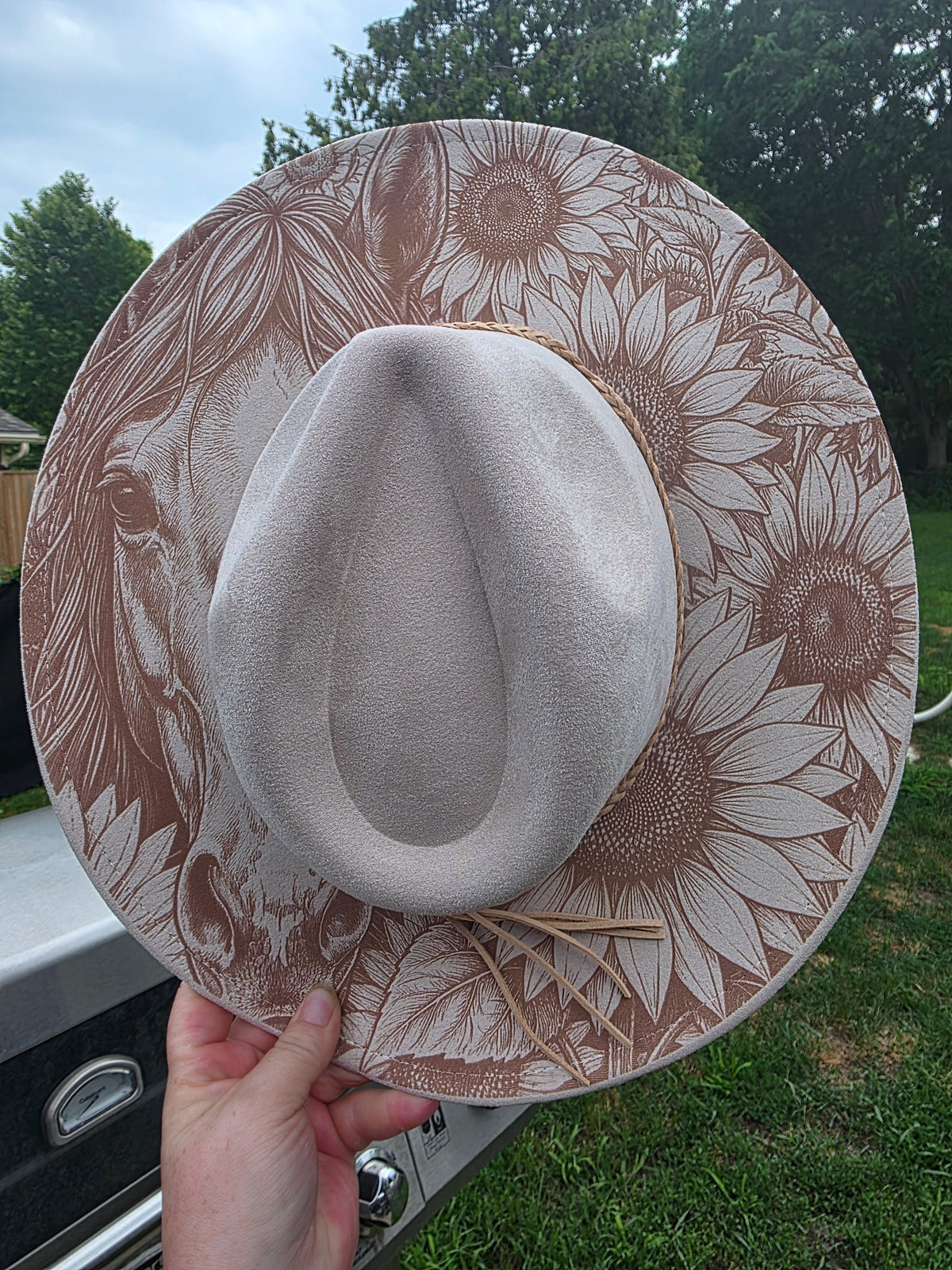 Horse and Sunflowers Hat